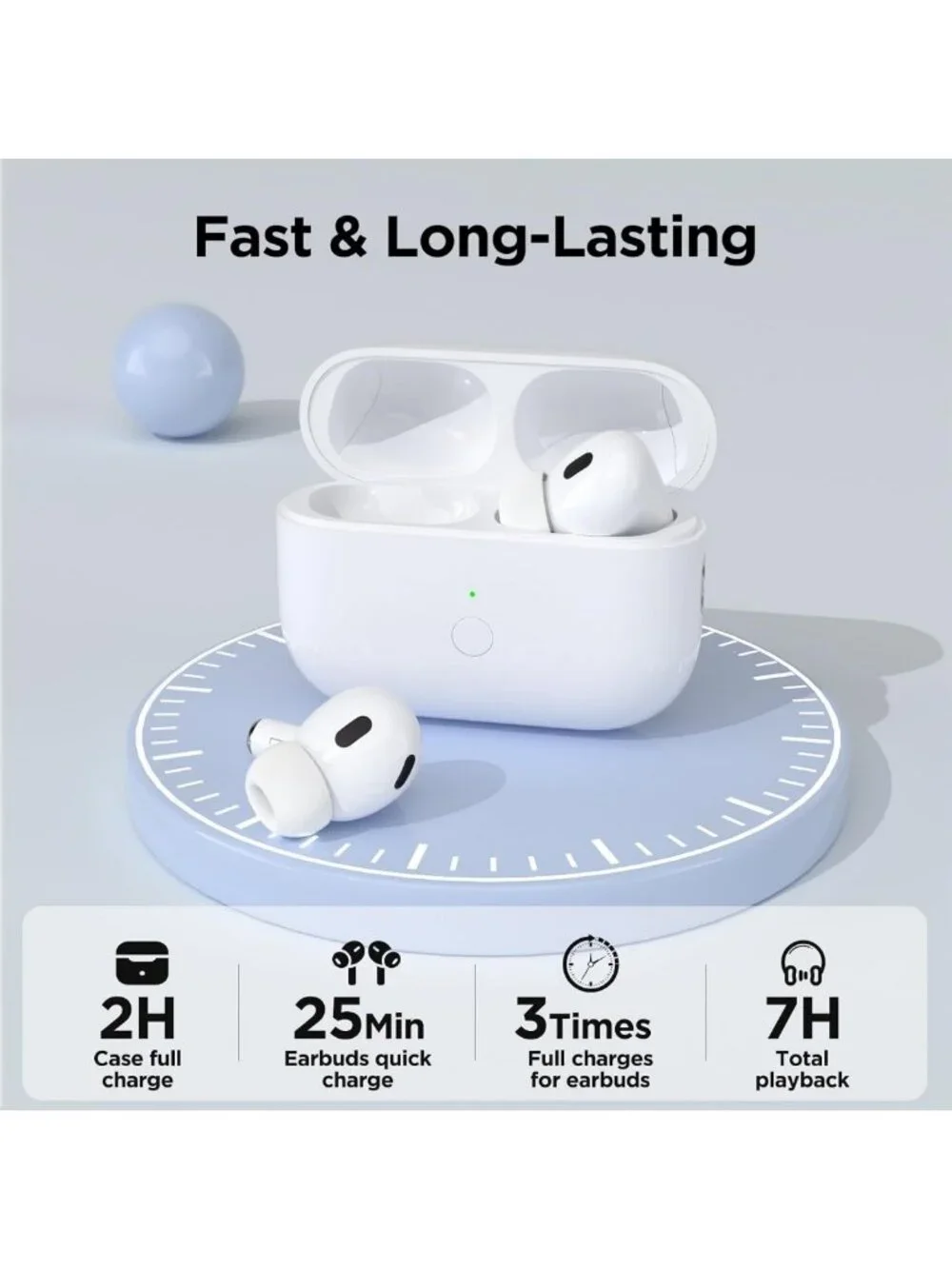 Wireless AirPod Pro Charging Case - Fast Pairing, Audio Alerts, Replacement